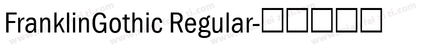 FranklinGothic Regular字体转换
